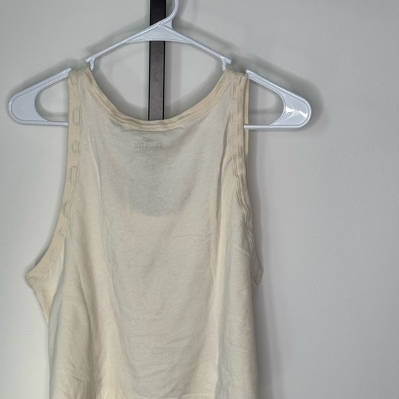 Hollister Cream Tank Top with Purple Graphic Crop - Picture 5 of 6